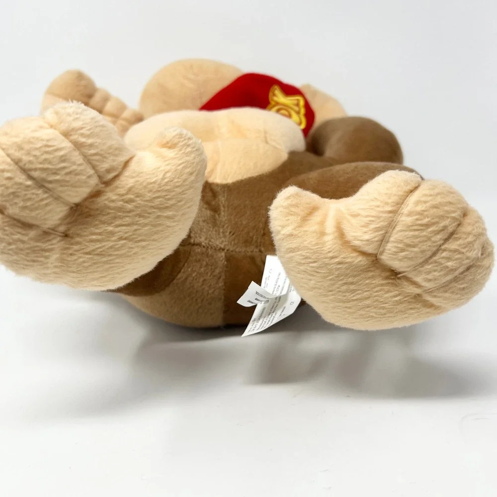 Nintendo Donkey Kong Plush Super Mario Stuffed Animal Brown 2024 Red Tie DK Logo